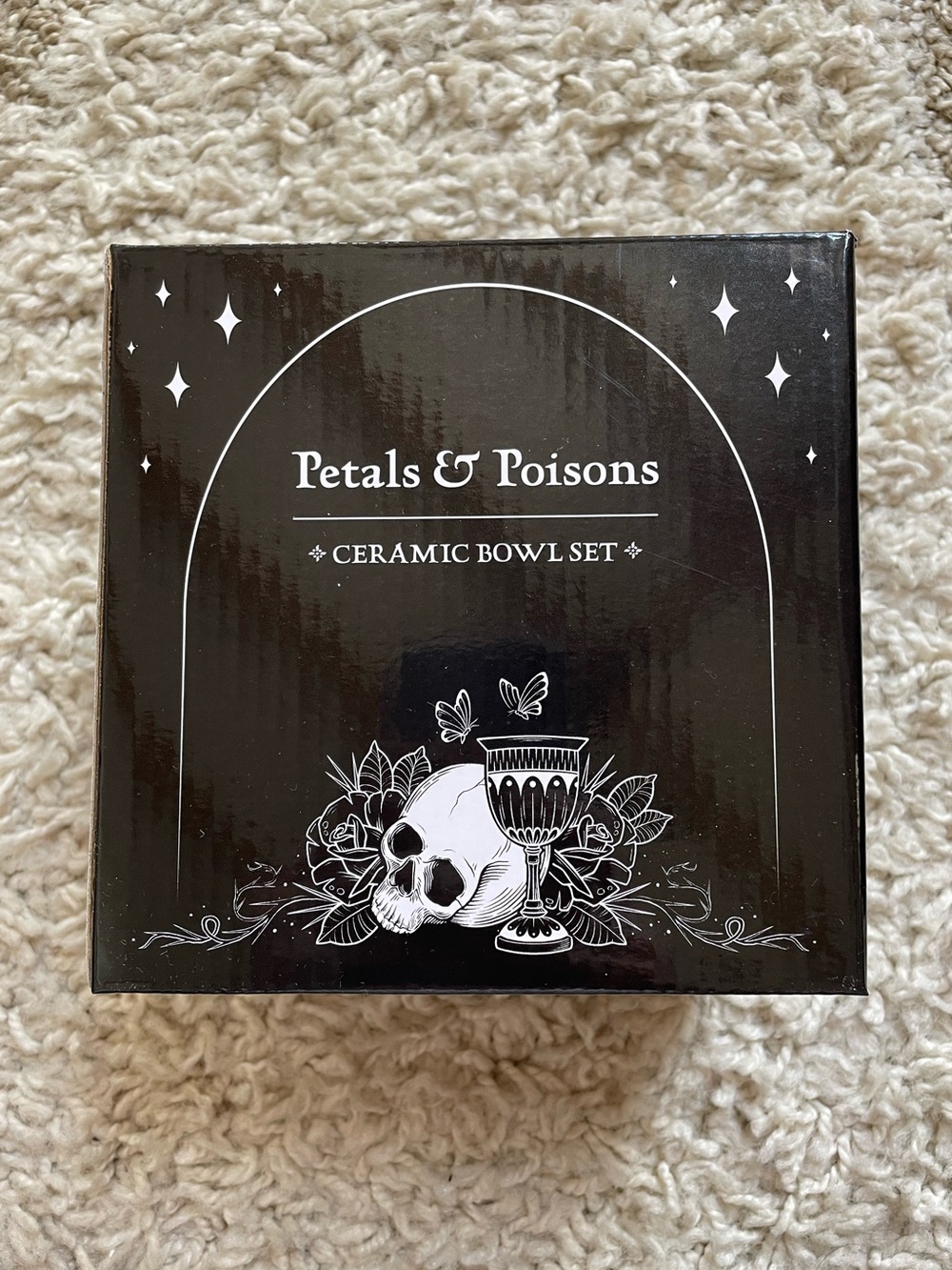 Petals and Poisons Ceramic Bowl Set.
